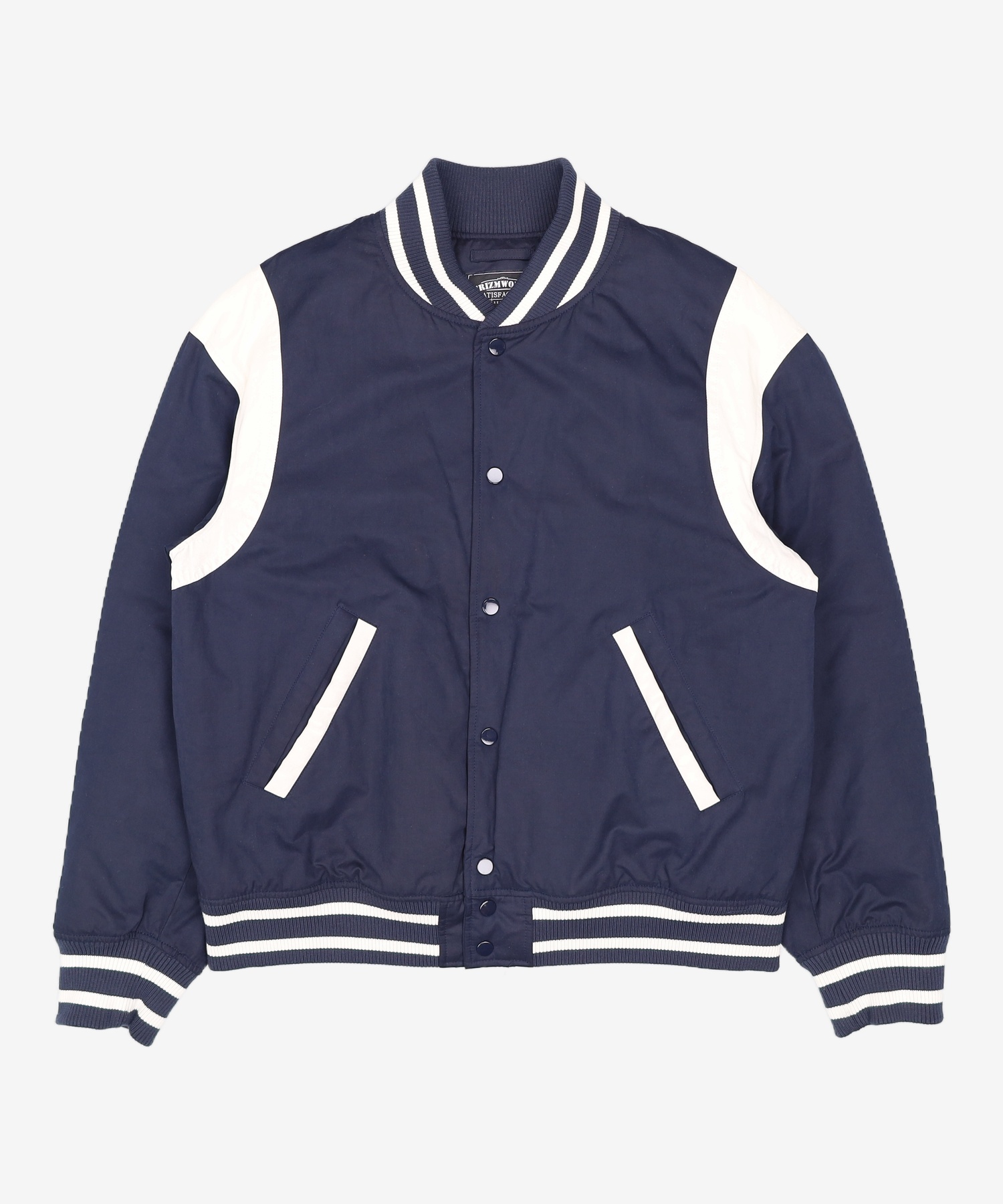 [USED] 프리즘웍스(FRIZMWORKS) MILD VARSITY JACKET _ NAVY XL - 사이즈 & 후기 | 무신사