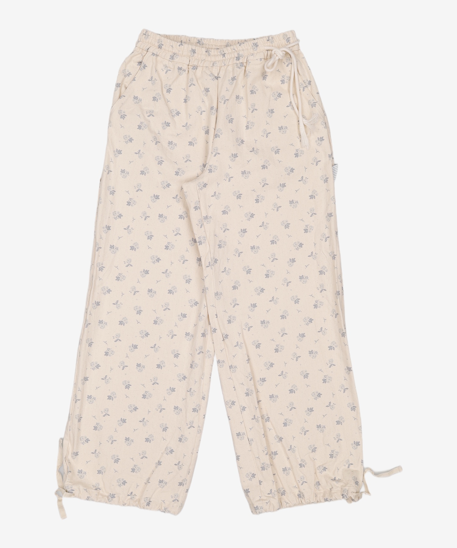 USED] 오헤시오(OHESHIO) FLORAL CARPENTER PANTS, CREAM FREE